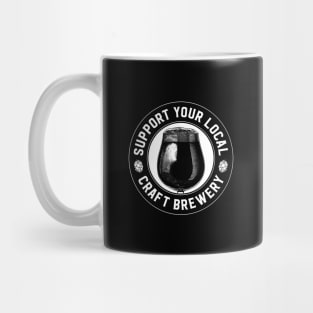 Support Your Local Craft Brewery (white) Mug